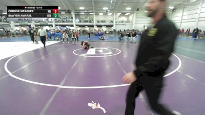 72 lbs 3rd Place - Connor Meagher, Red Roots WC vs Sawyer Amaral, New Milford