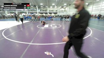 72 lbs 3rd Place - Connor Meagher, Red Roots WC vs Sawyer Amaral, New Milford