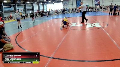 56 lbs Rd# 4- 2:00pm Friday Final Pool - Logan Robinson, Florida Elite vs Cael Vermeulen, PA Silver