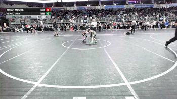 49 lbs Quarterfinal - Uriah Moore, Harrison Youth Wrestling vs Isaac Diaz, Team Central WC