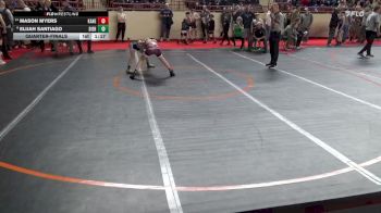 90_B lbs Quarterfinal - Mason Myers, Kane vs Elijah Santiago, Dieruff