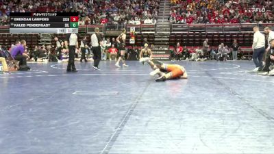 2A-190 lbs Cons. Round 2 - Brendan Lamfers, Sioux Center vs Kaleb Pendergast, Sergeant Bluff-Luton