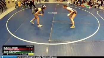 95 lbs Round 2 - Evelynn Jensen, Champions Wrestling Club vs Julia Acquafredda, Aniciete Training Club