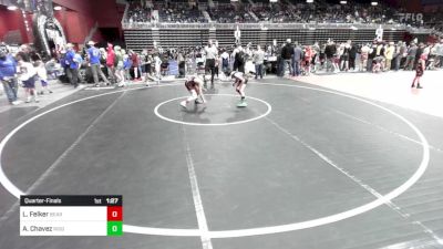 86 lbs Quarterfinal - Liam Felker, Bear Cave WC vs Ascher Chavez, Ridge WC