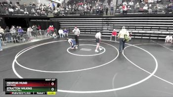 123 lbs Champ. Round 2 - Stratton Wilkins, Providence Hall vs Memphis Mund, Box Elder