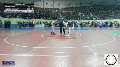 133 lbs Consi Of 8 #2 - Raden Berg, Geary vs Hudson McCray, Pawnee