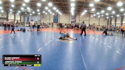 110 lbs Rd# 5- 3:45pm Friday Final Pool - Jeremiah Zuniga, West Coast Elite vs Slade Horwat, PA Silver