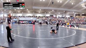 Girls 120 lbs Champ. Round 1 - Mirah Currie, Oakland High School vs Angel Robles, Clarksville High School