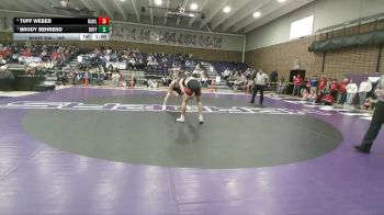 165 lbs 1st Place Match - Brody Behrend, Buffalo vs Tuff Weber, Rawlins