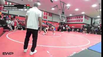 157 lbs Consi Of 8 #2 - Tevan Holden, Hulbert High School vs Sebastian Garcia, Rogers High School Boys
