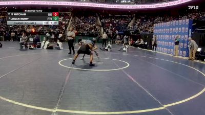 3A 175 lbs Champ. Round 1 - JT Mitcham, Dixon High School vs Logan Mumy, Fred T. Foard High School