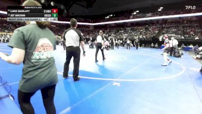 144 Class 2 lbs Semifinal - Luke Marlatt, St. James vs Jet Brown, Odessa