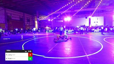 116 lbs Quarterfinal - Axel Lorg, Unattached vs Bobby Kidd, Bear Cave WC