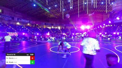 94 lbs Round Of 16 - Nevaeh Davis, Black Fox Wrestling Academy vs Molly Rzab, Unattached