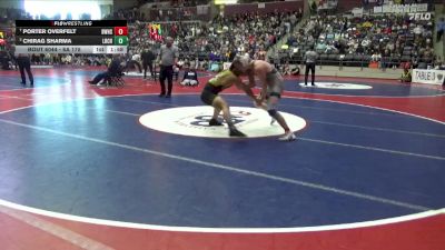 6A 175 lbs Quarterfinal - Porter Overfelt, Bentonville West High School vs Chirag Sharma, Little Rock Central High School