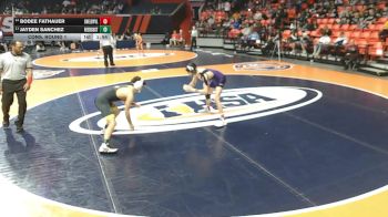 1A 132 lbs Cons. Round 1 - Bodee Fathauer, Shelbyville vs Jayden Sanchez, Braidwood (Reed-Custer)