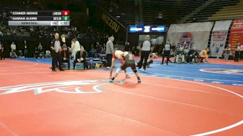150 Class 1 lbs Semifinal - Conner Menke, Lawson vs Damian Alkire, Butler