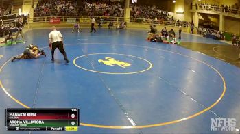 106 lbs Quarterfinal - Arona Villiatora, Shadow Ridge vs Manakai Kirn, Galena