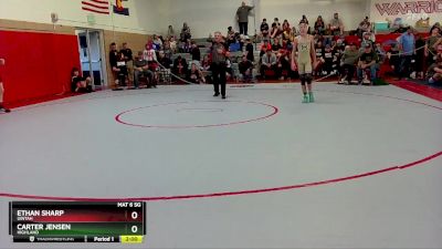 106 lbs Quarterfinal - Ethan Sharp, Uintah vs Carter Jensen, Highland