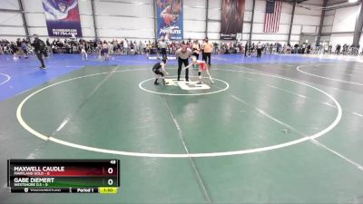 48 lbs Rd# 1 9:00am Friday - Gabe Diemert, Westshore D.S vs Maxwell Caudle, Maryland GOLD