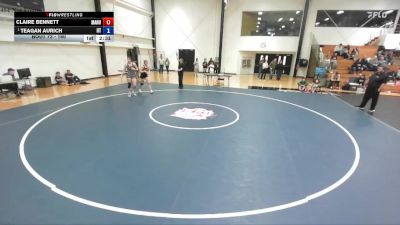 160 lbs Round 3 - Teagan Aurich, Indiana Tech vs Claire Bennett, Manchester