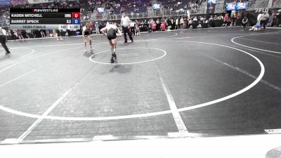 128 lbs Semifinal - Kaden Mitchell, Iowa vs Barret Speck, Illini Bluffs