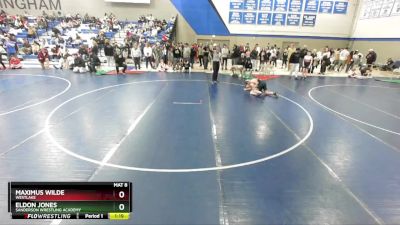 115 lbs Cons. Round 2 - Maximus Wilde, Westlake vs Eldon Jones, Sanderson Wrestling Academy