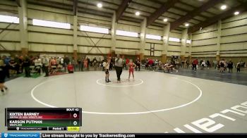 98 lbs Cons. Round 2 - Kixten Barney, Uintah Jr High Wrestling vs Karson Putman, Westlake