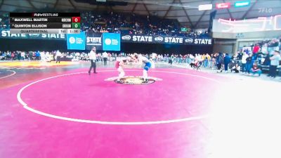 Boys 3A 150 lbs Quarterfinal - Maxwell Martin, Mercer Island vs Quinton Ellison, Southridge