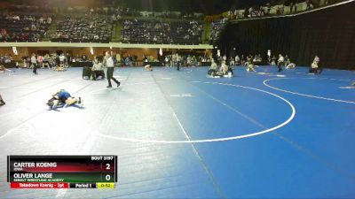 102 lbs Cons. Round 2 - Carter Koenig, Iowa vs Oliver Lange, Sebolt Wrestling Academy