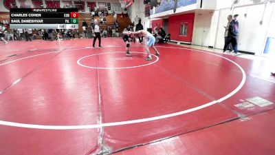 126 lbs Cons. Semi - Charles Cohen, Corona Del Mar vs Saul Daneshvar, Palisades