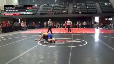 125 lbs 5th Place Match - Jack Eylar, Eastern Oregon University (OR) vs William Moore, Westcliff