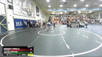 190 lbs Champ. Round 1 - Anthony Carrillo, Buchanan vs Dimitry Sirotnik, Santa Monica