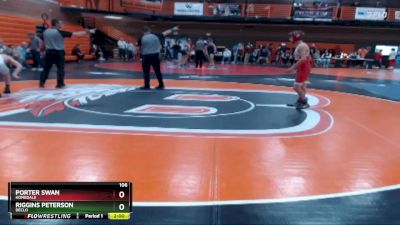 106 lbs Quarterfinal - Riggins Peterson, Declo vs Porter Swan, Homedale