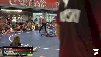 108 lbs Semis & 1st Wb (8 Team) - David Hill, Alabama Elite Black vs Blake Nevils, The Untouchables Black