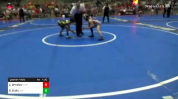 80 lbs Quarterfinal - Zaiyahn Ornelas, Team Zapas vs Siraj Sidhu, Usa Gold