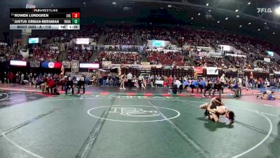 A - 118 lbs Champ. Round 1 - Justus Orman-Bergman, Ronan vs Rowen Lundgren, Lockwood (Billings)
