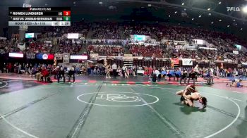 A - 118 lbs Champ. Round 1 - Justus Orman-Bergman, Ronan vs Rowen Lundgren, Lockwood (Billings)