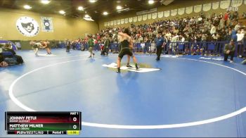 190 lbs Champ. Round 1 - Johnny Fetui, Bishop Alemany vs Matthew Milner, San Luis Obispo