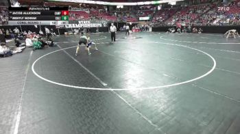D2-113 lbs Cons. Round 1 - Jacob Allickson, Campbellsport vs Bently Nowak, Coleman