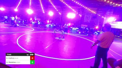 62 lbs Final - Killian Collins, Bear Cave WC vs Amen Medeles, Adams City WC