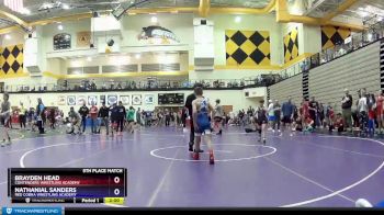 87 lbs 5th Place Match - Brayden Head, Contenders Wrestling Academy vs Nathanial Sanders, Red Cobra Wrestling Academy