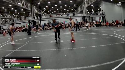 132 lbs Semis (4 Team) - Jake Nieto, Savage King Pins vs Riker Ohearon, Rebellion