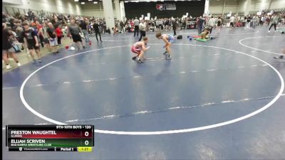 120 lbs Semifinal - Preston Waughtel, Illinois vs Elijah Scriven, Bad Karma Wrestling Club