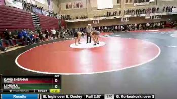 220 lbs Quarterfinal - David Sherman, Sprague vs Li Moala, South Medford
