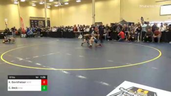 87 lbs Semifinal - Kole Davidheiser, Boyertown vs Carter Beck, Saegertown