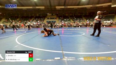 95 lbs Round Of 32 - Jackson Smith, Lions Wrestling Academy vs Amir Neman-Winfrey, Hammer Time Wrestling Academy