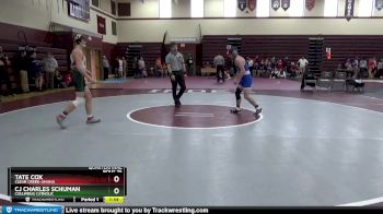 JV-20 lbs Quarterfinal - Tate Cox, Clear Creek-Amana vs Cj Charles Schuman, Columbus Catholic