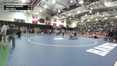 135 lbs Quarterfinal - Alexandra Espinosa, Palm Desert vs Izel Padilla, Excelsior Charter