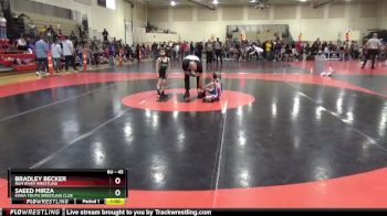 45 lbs Cons. Round 3 - Bradley Becker, Rum River Wrestling vs Saeed Mirza, Edina Youth Wrestling Club